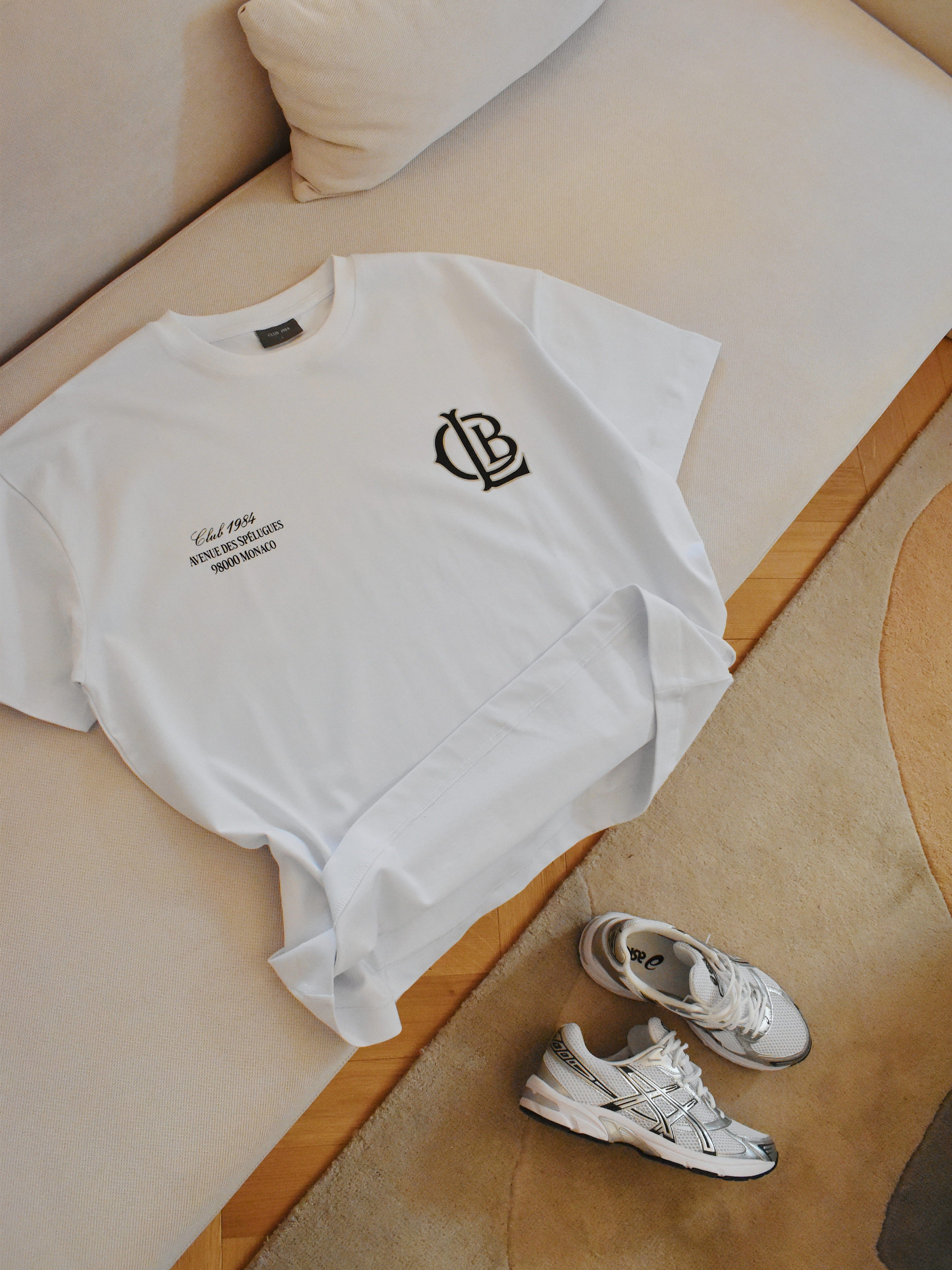 CLUB 1984. CLB T-shirt - White T-Shirt