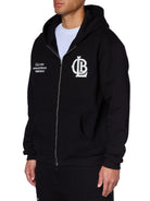 CLUB 1984. CLB Zipped Hoodie - Black Hoodie