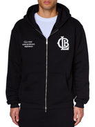 CLUB 1984. CLB Zipped Hoodie - Black Hoodie