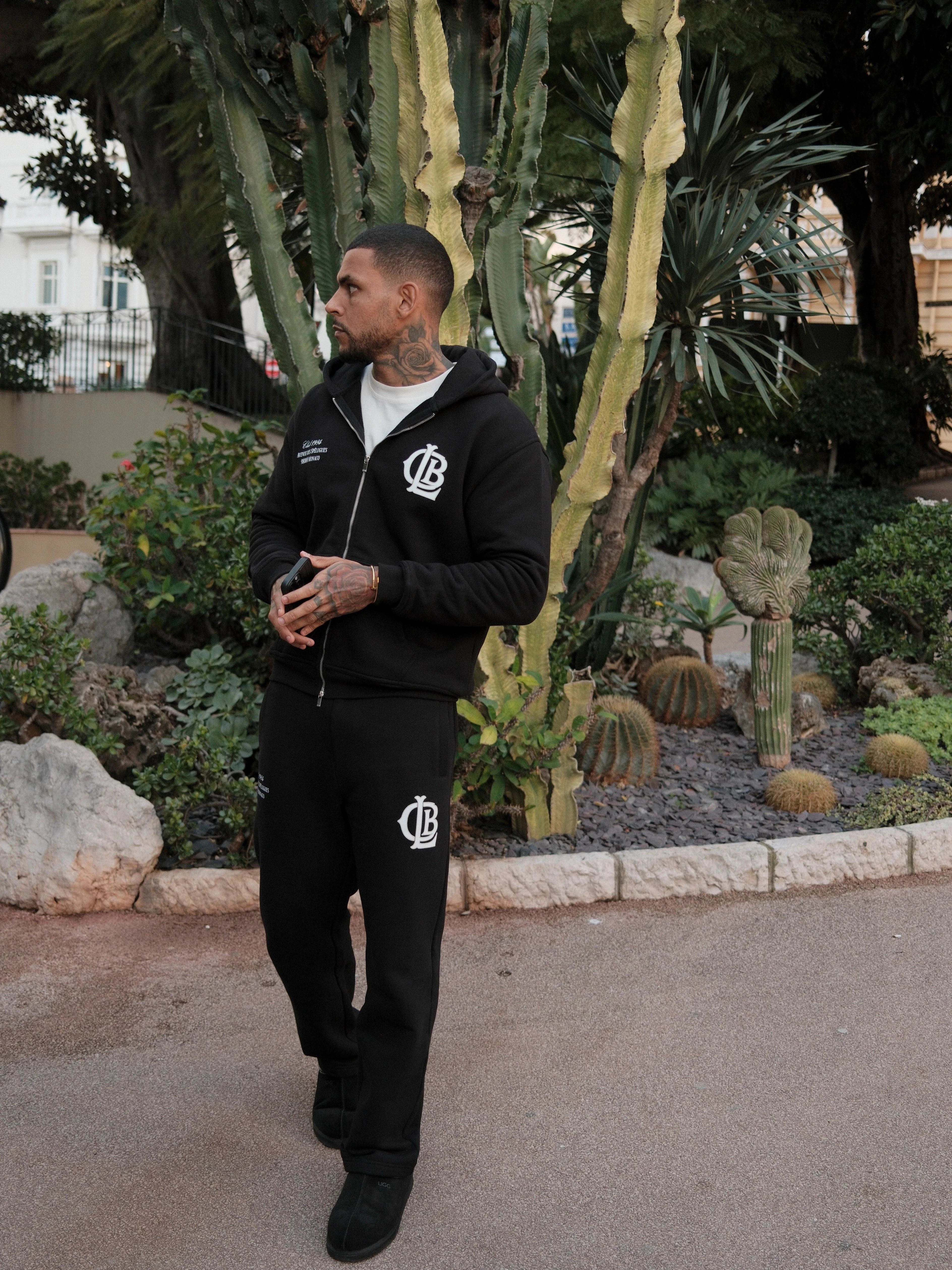 CLUB 1984. CLB Zipped Hoodie - Black Hoodie