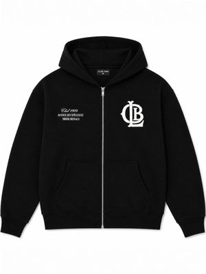 CLUB 1984. CLB Zipped Hoodie - Black (PRE ORDER) Hoodie