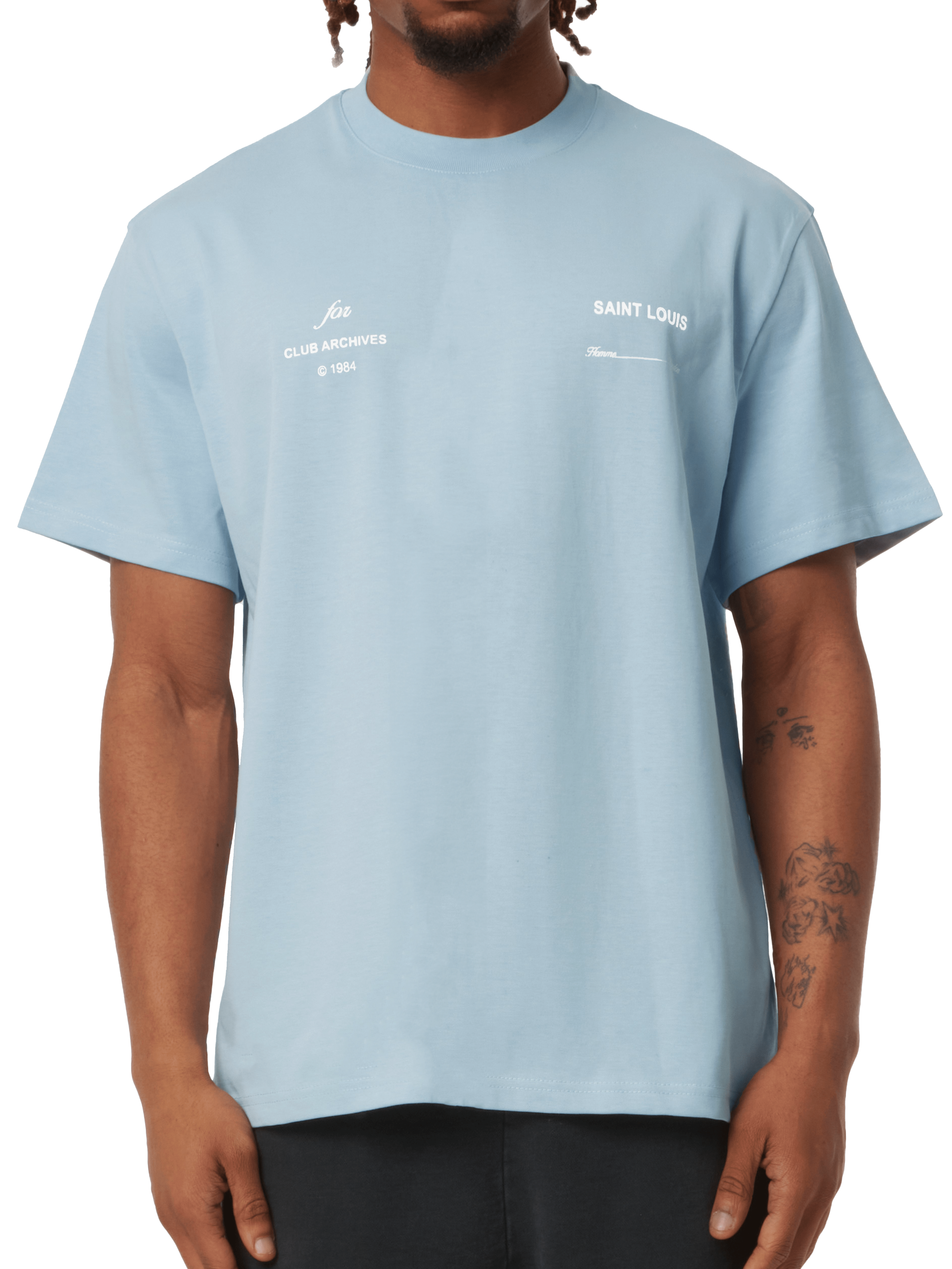 CLUB 1984. Club Archive T-shirt - Light Blue T-Shirt