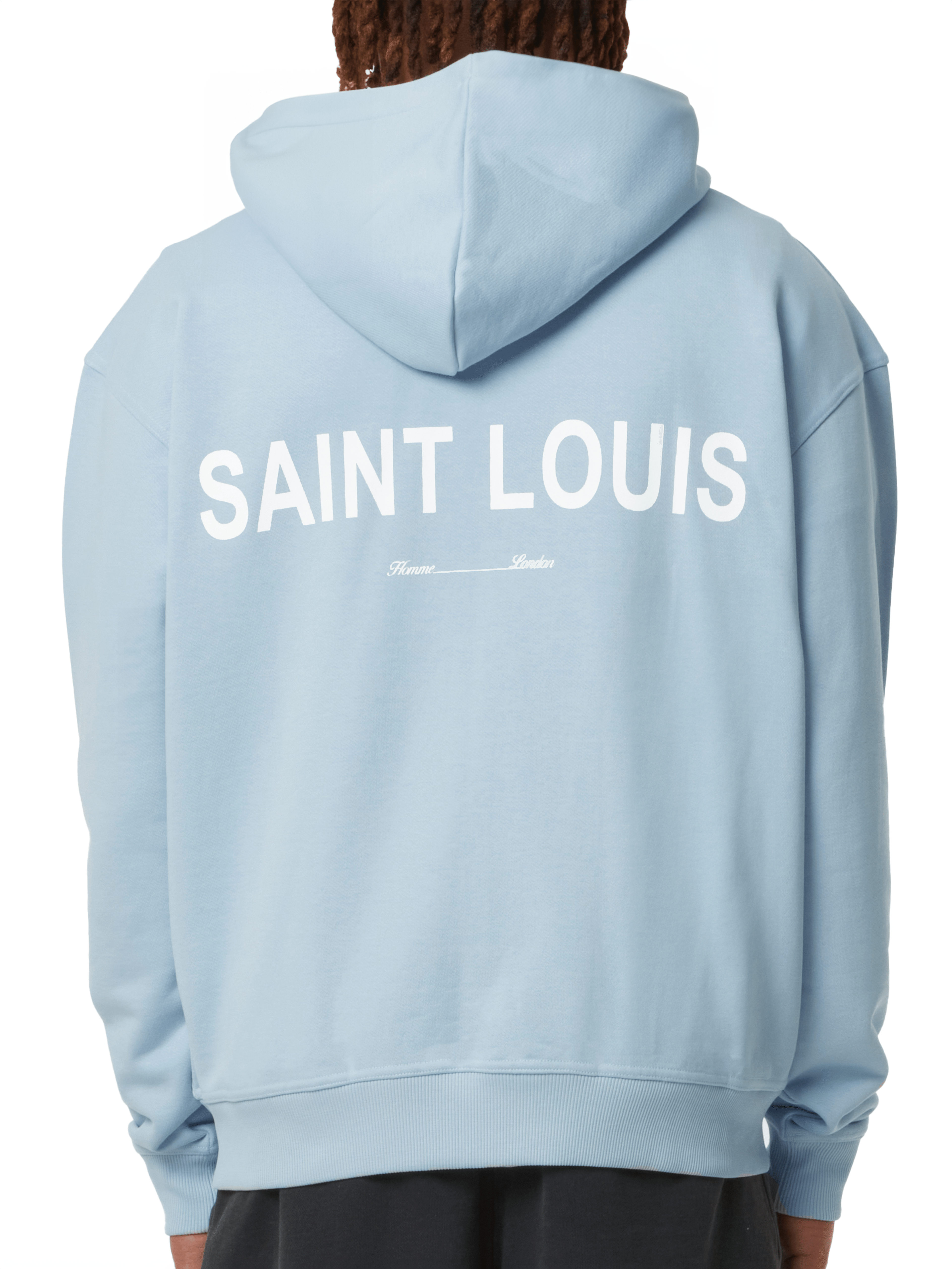 CLUB 1984. Club Archive Zip Hoodie - Light Blue Hoodie