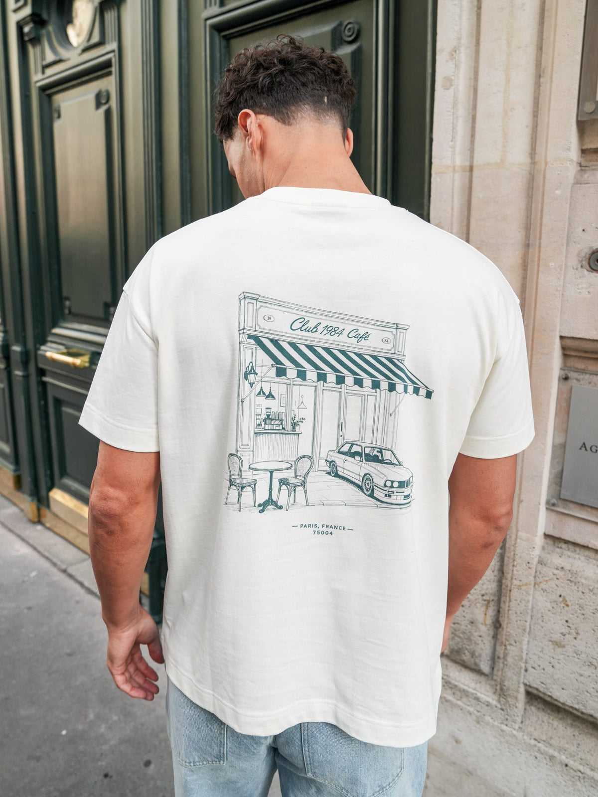 CLUB 1984. Club Cafe T-shirt - Off White T-Shirt