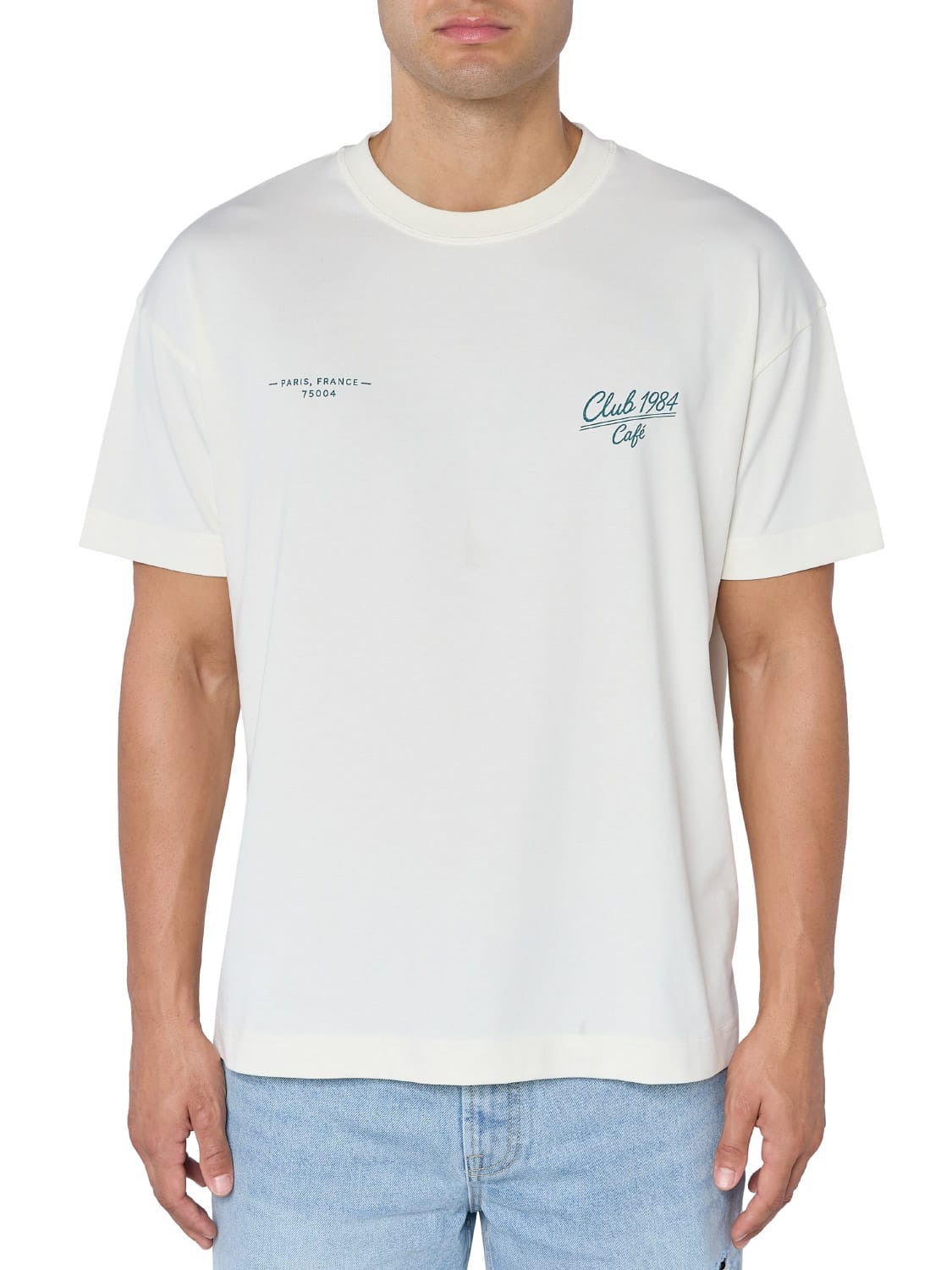 CLUB 1984. Club Cafe T-shirt - Off White T-Shirt