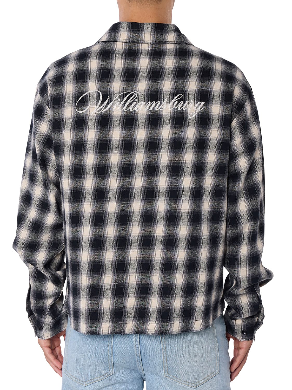 CLUB 1984. Club Checked LS Shirt - Black/White Shirt