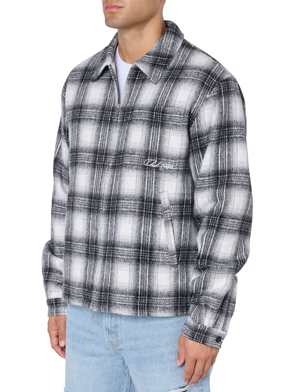CLUB 1984. Club Checked Overshirt - Black Shirt