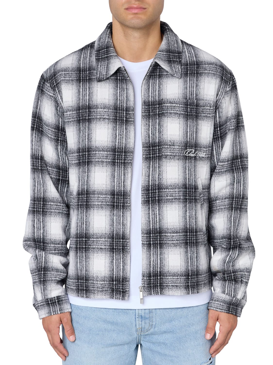 CLUB 1984. Club Checked Overshirt - Black Shirt