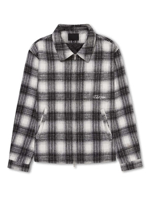 CLUB 1984. Club Checked Overshirt - Black Shirt