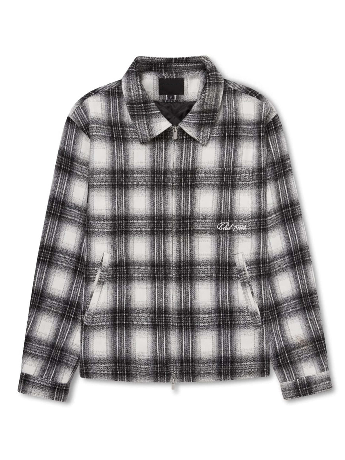 CLUB 1984. Club Checked Overshirt - Black Shirt