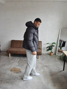 CLUB 1984. Club Down Puffer Jacket - Grey Outerwear