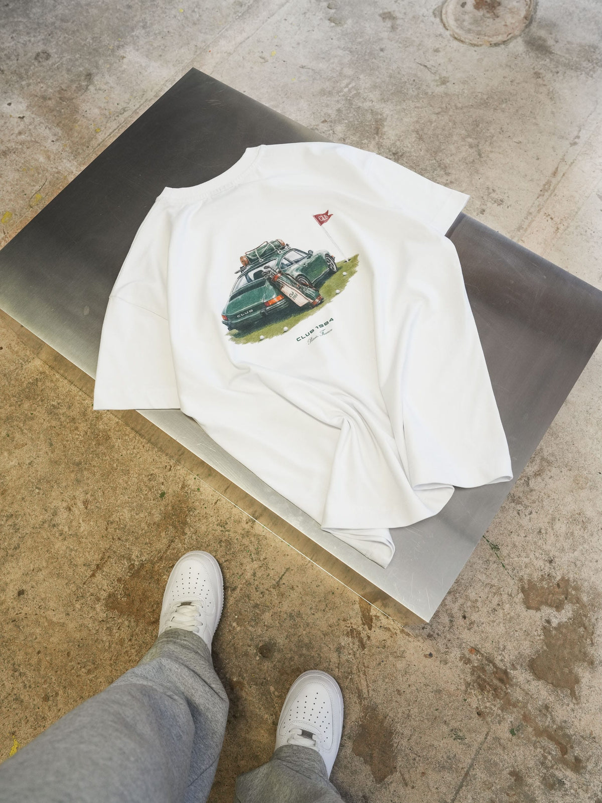 CLUB 1984. Club Golf T-shirt - White T-Shirt