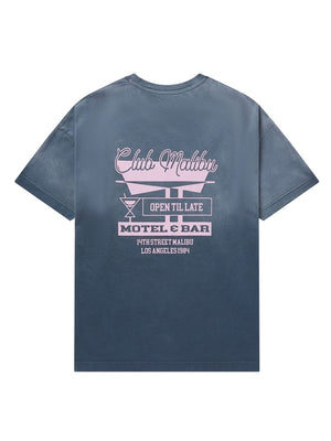 CLUB 1984. Club Malibu T-shirt - Washed Grey T-Shirt