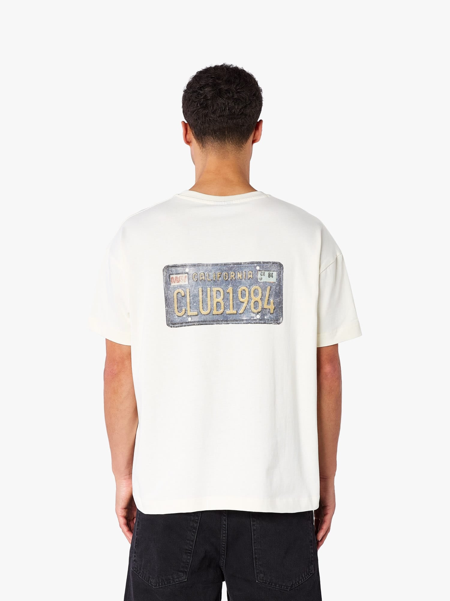 CLUB 1984. Club Plates T-shirt - Off White T-Shirt