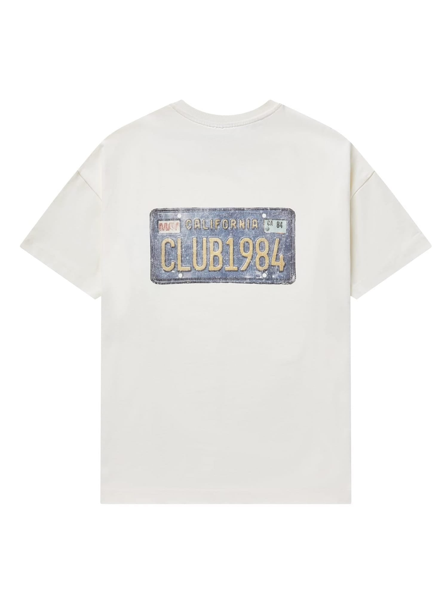 CLUB 1984. Club Plates T-shirt - Off White T-Shirt
