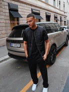 CLUB 1984. Club Quilted Gilet - Black Outerwear