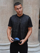 CLUB 1984. Club Quilted Gilet - Black Outerwear