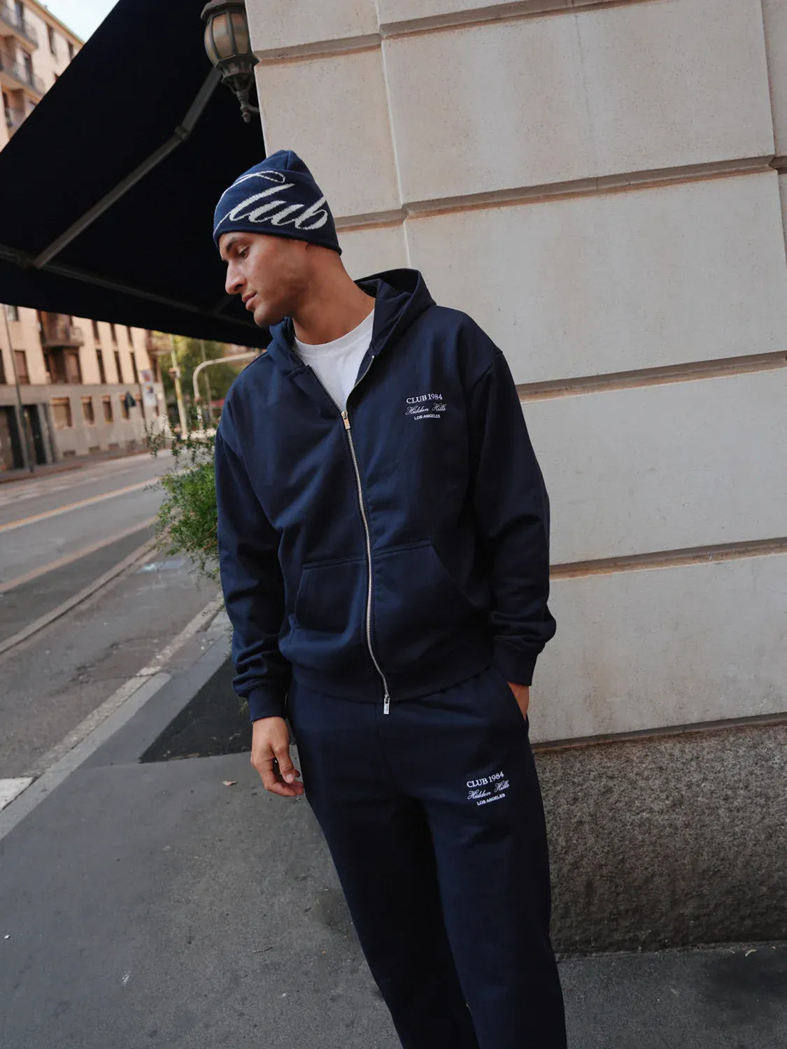 CLUB 1984. Club Script Beanie - Navy Accessories 1984-2025-154-10