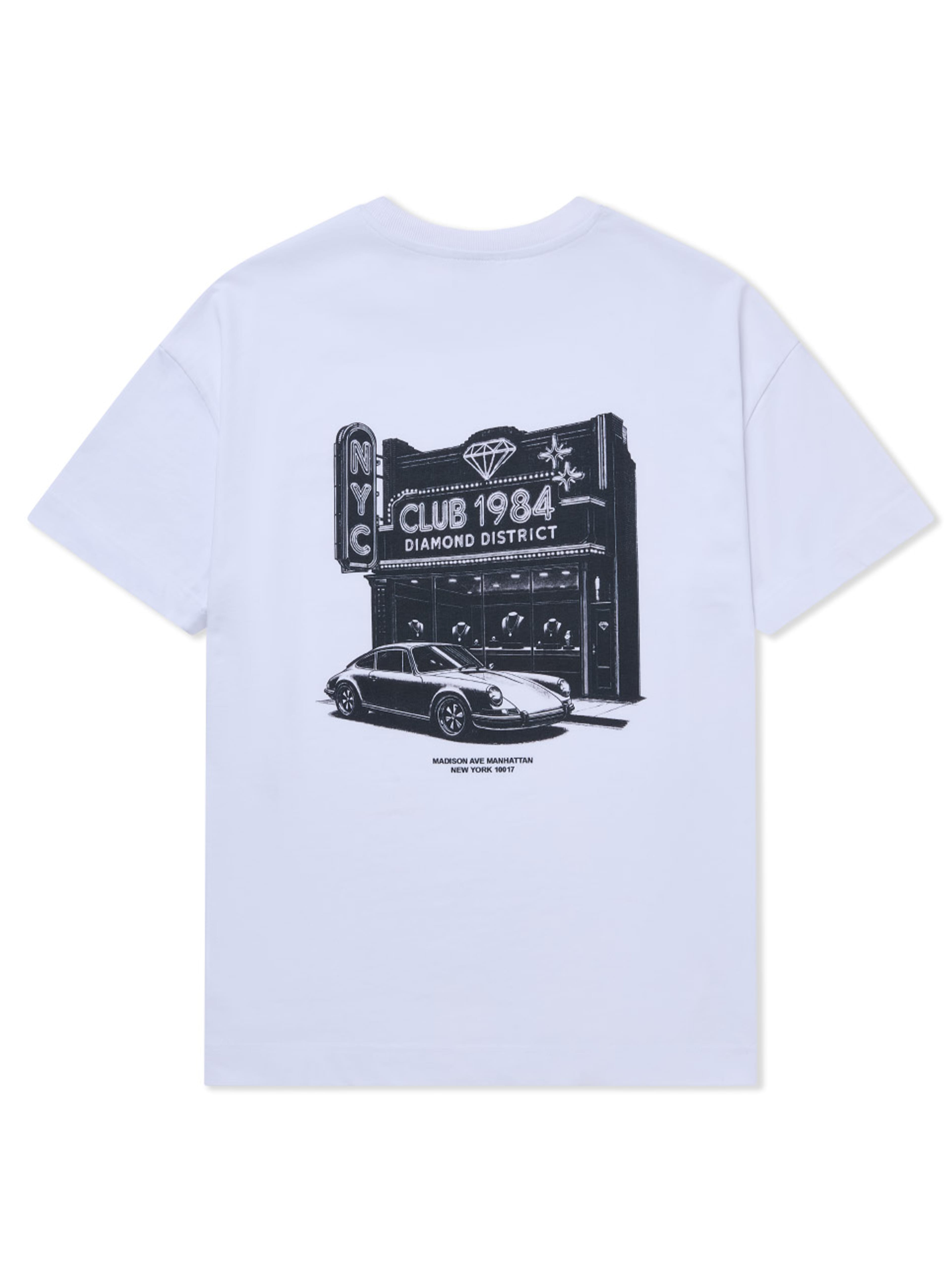 CLUB 1984. Diamond District T-shirt - White T-Shirt