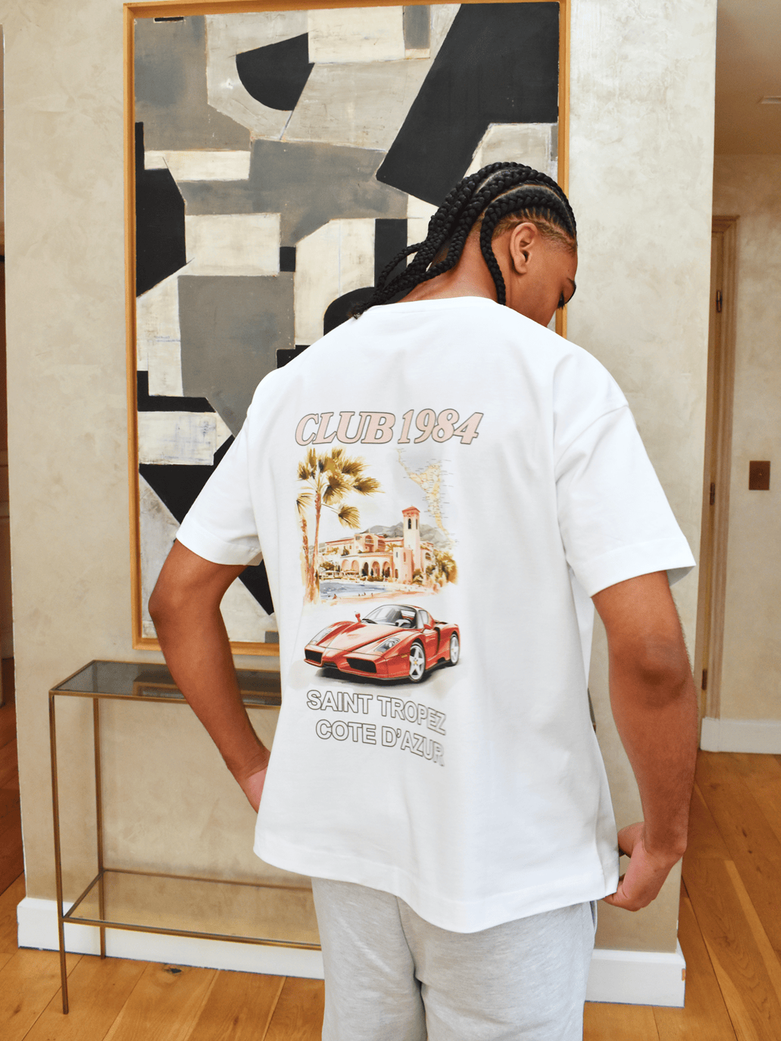 CLUB 1984. Enzo T-shirt - White T-Shirt