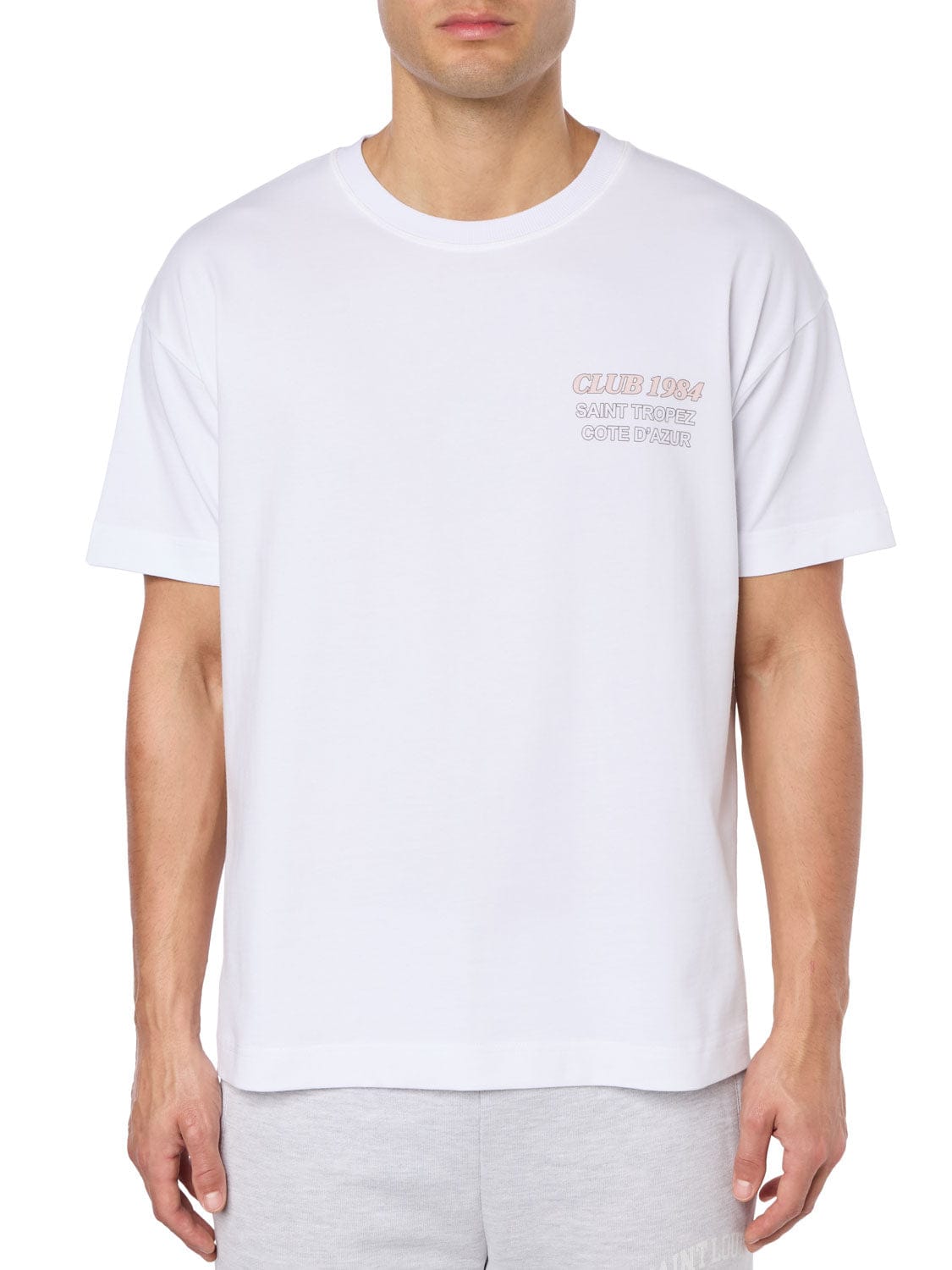 CLUB 1984. Enzo T-shirt - White T-Shirt