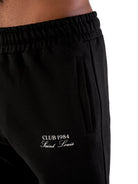 CLUB 1984. Essential Cuffed Sweatpants - Black Sweatpants