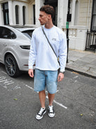 CLUB 1984. Essential Long Sleeve T-shirt - White T-Shirt