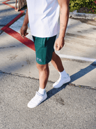 CLUB 1984. Essential Mesh Shorts - Forrest Green shorts