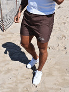CLUB 1984. Essential Swim Shorts - Brown shorts