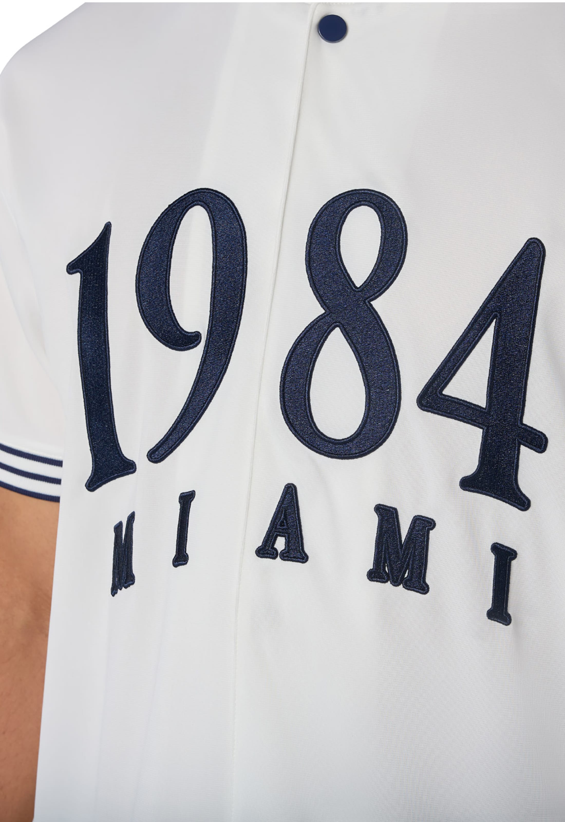CLUB 1984. F&F Miami Baseball Jersey - Off White T-Shirt