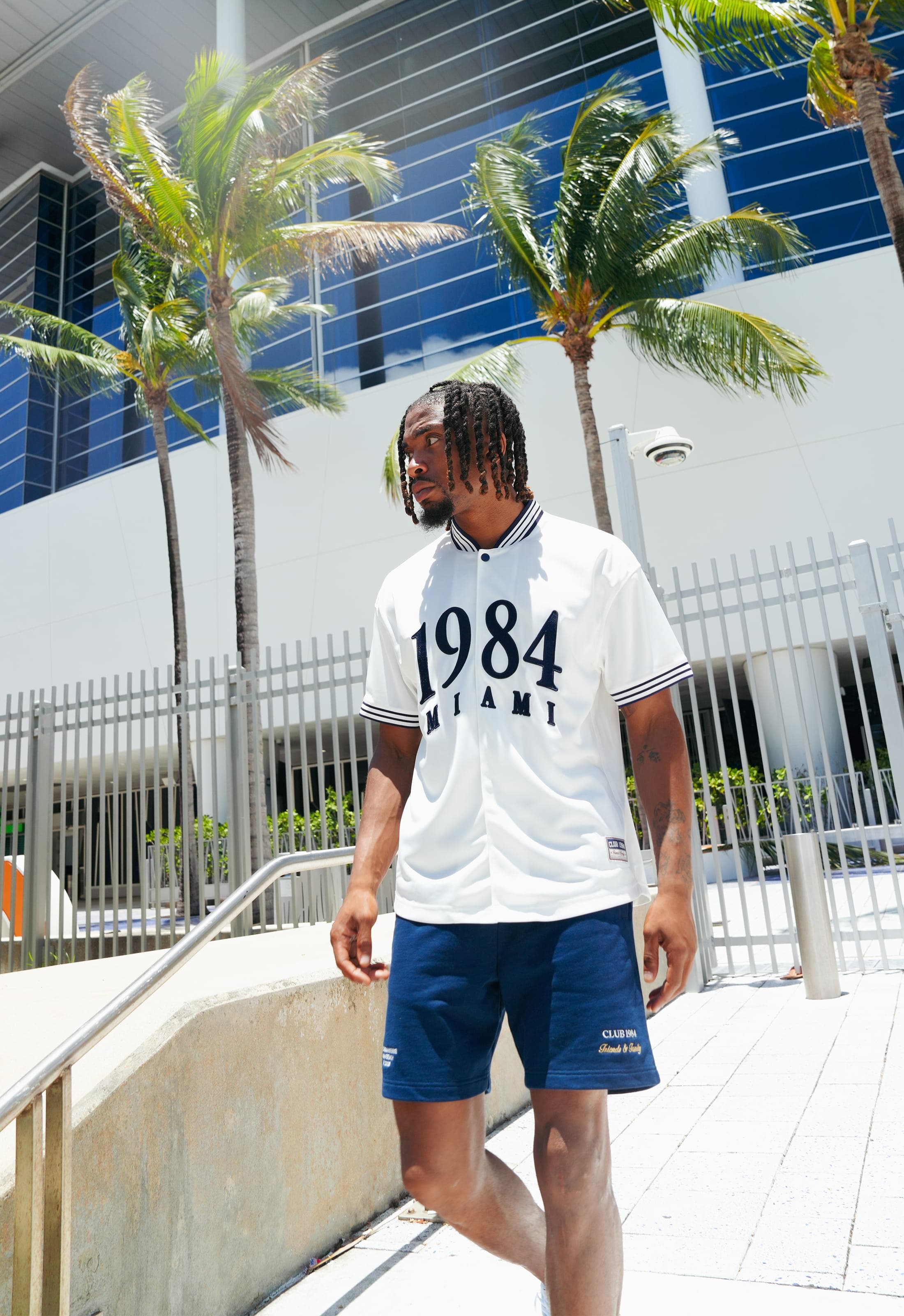 CLUB 1984. F&F Miami Baseball Jersey - Off White T-Shirt