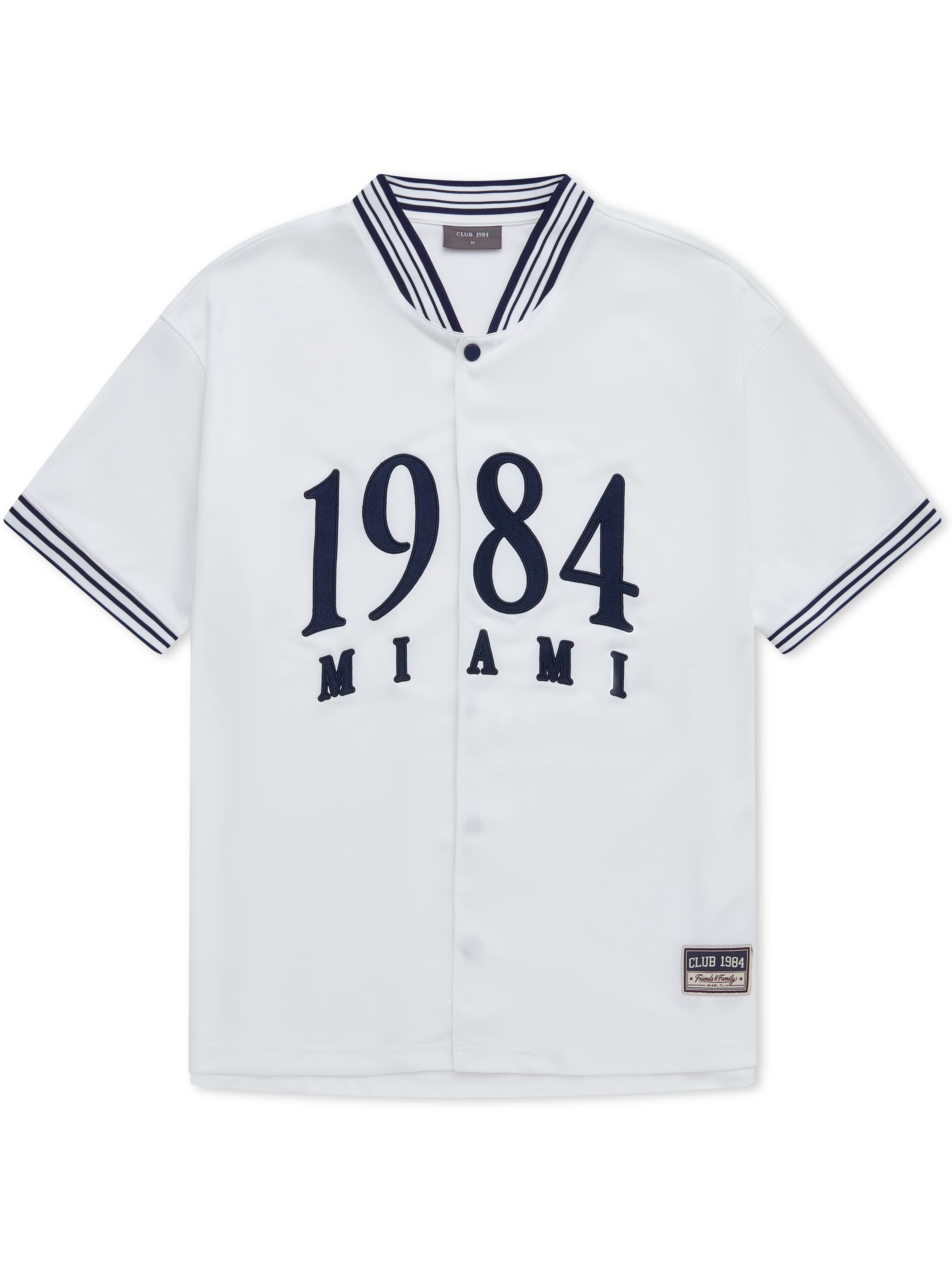 CLUB 1984. F&F Miami Baseball Jersey - Off White T-Shirt