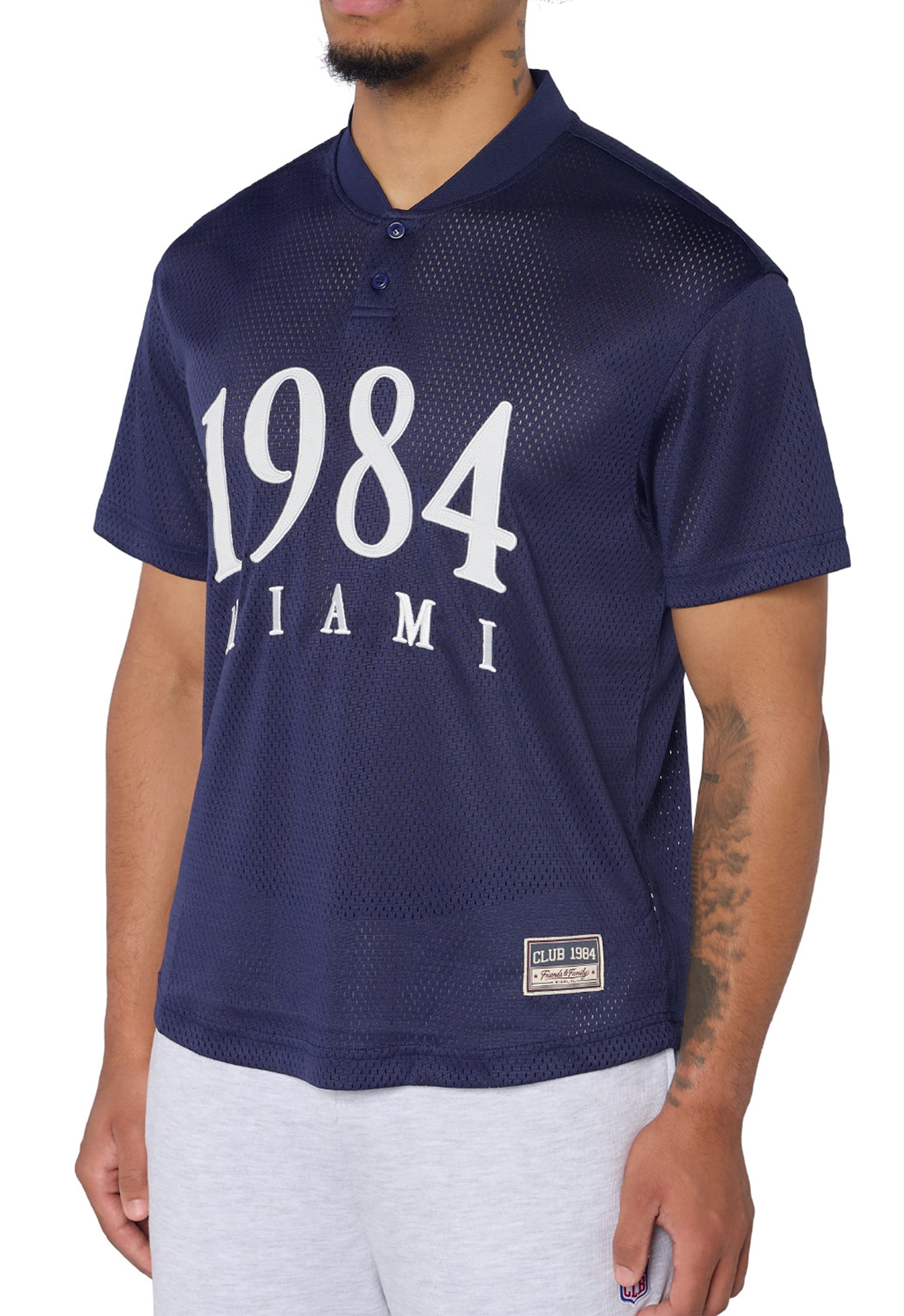 CLUB 1984. F&F Miami Baseball T-shirt - Navy T-Shirt