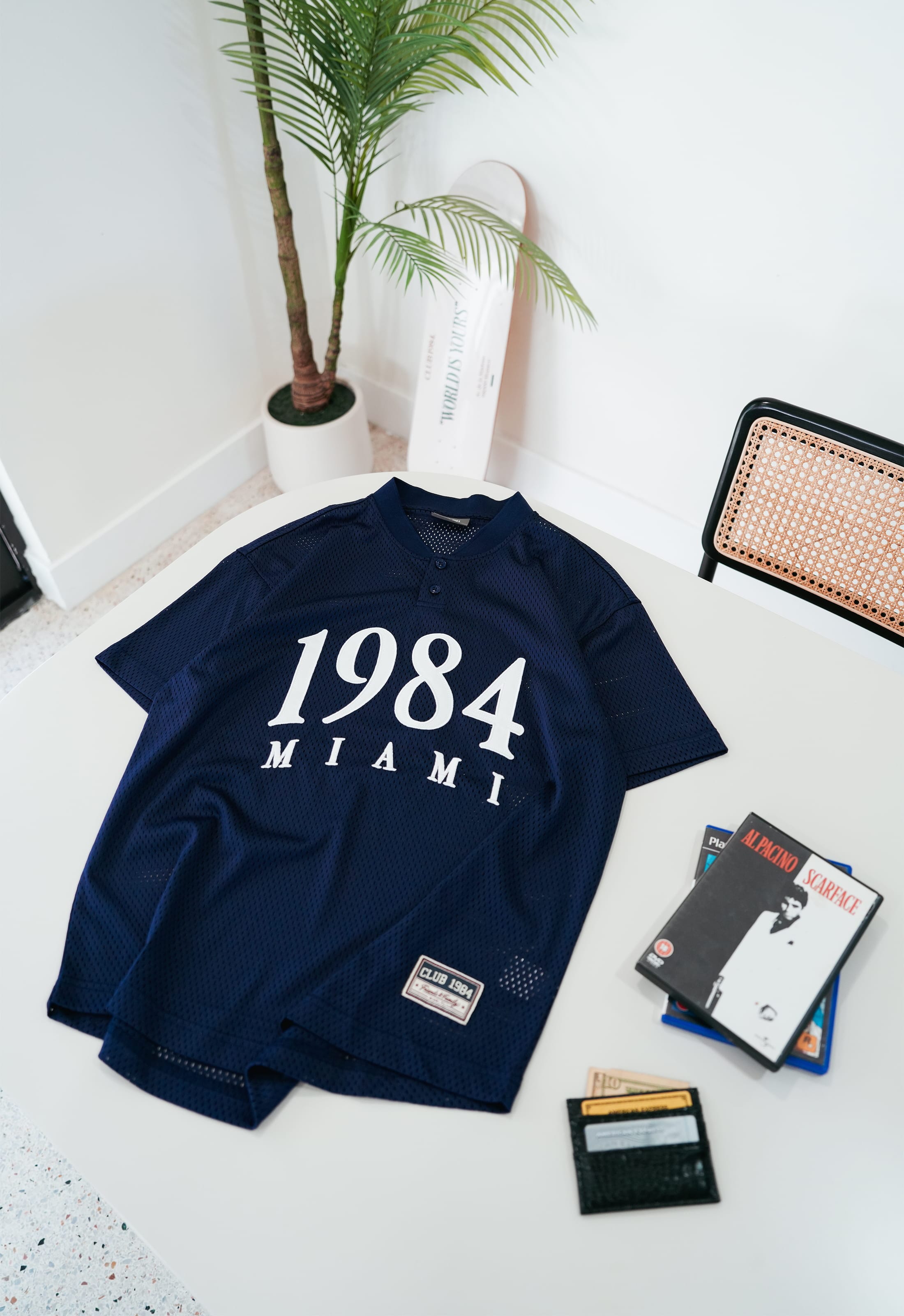 CLUB 1984. F&F Miami Baseball T-shirt - Navy T-Shirt