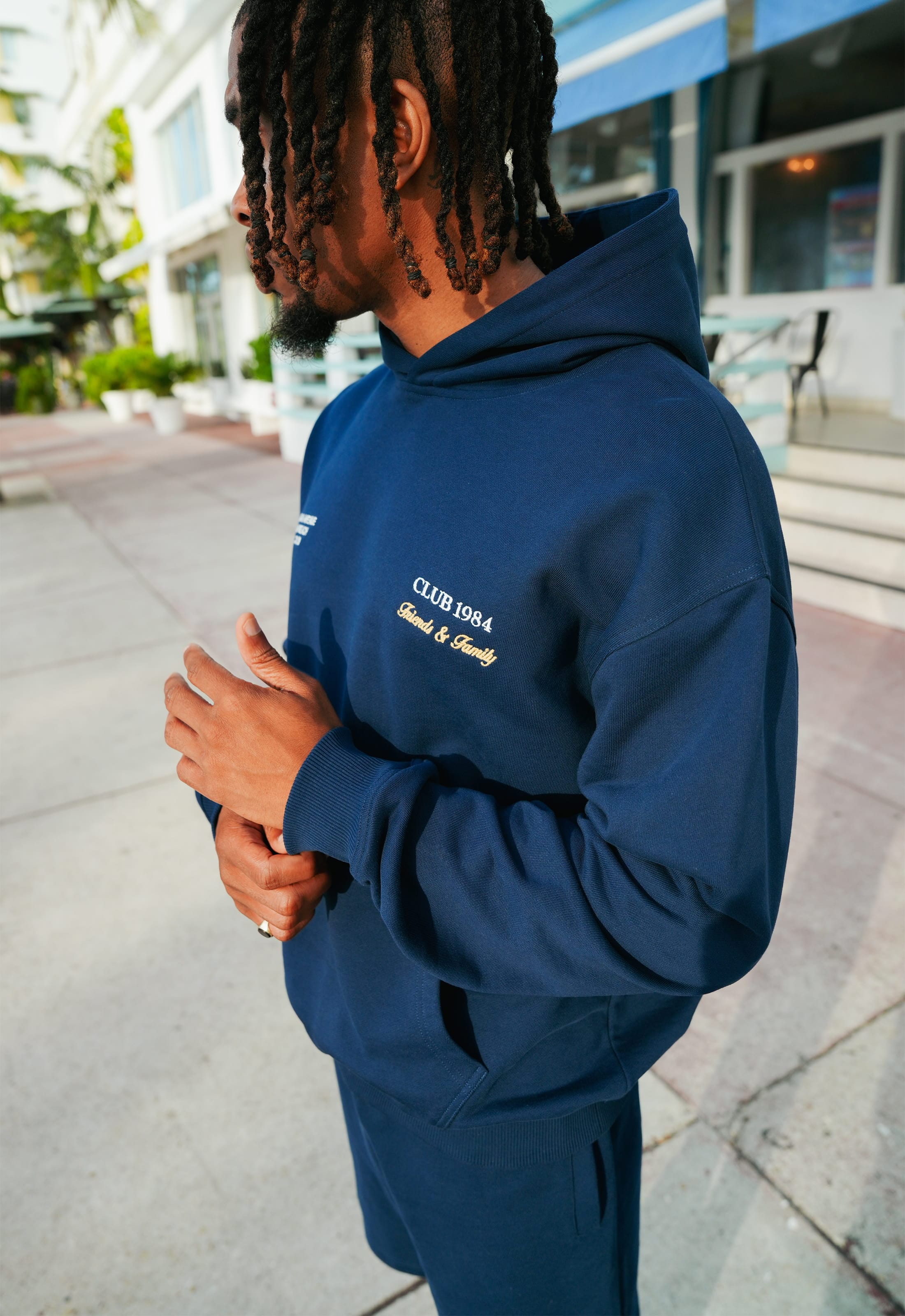CLUB 1984. F&F Miami Hoodie - Navy Hoodie