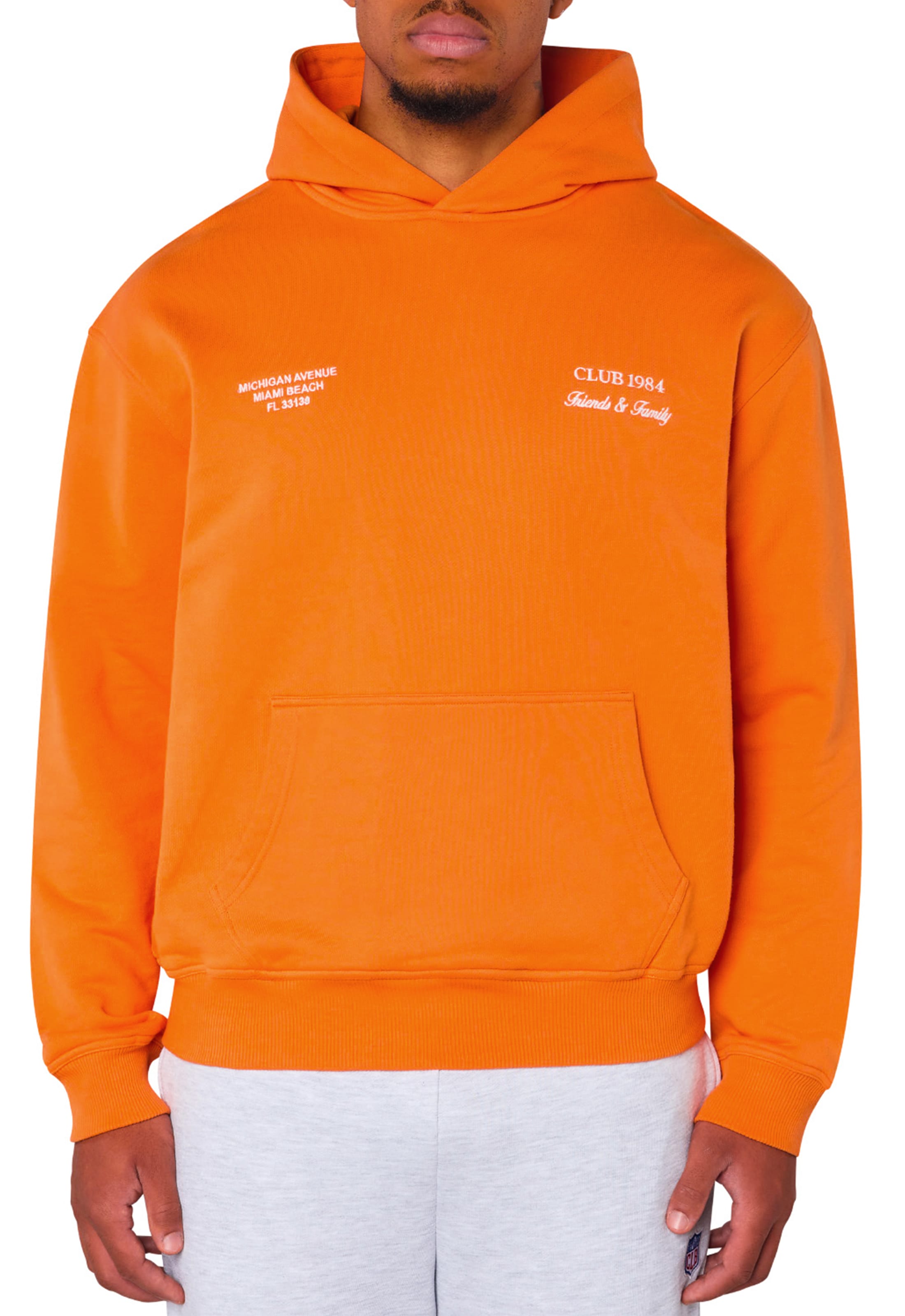 CLUB 1984. F&F Miami Hoodie - Orange Hoodie