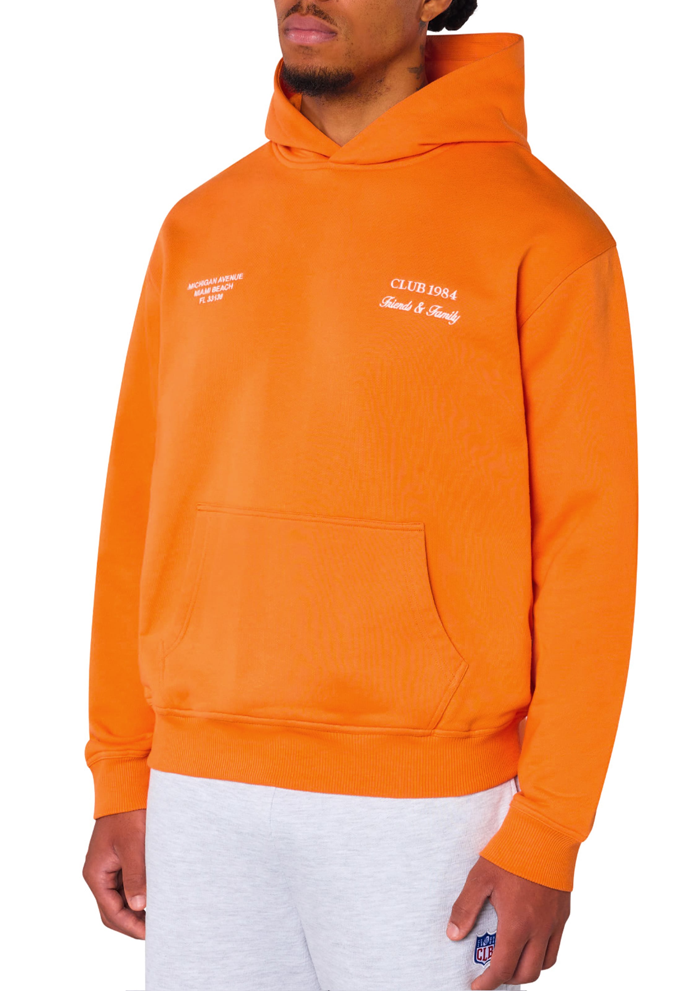CLUB 1984. F&F Miami Hoodie - Orange Hoodie