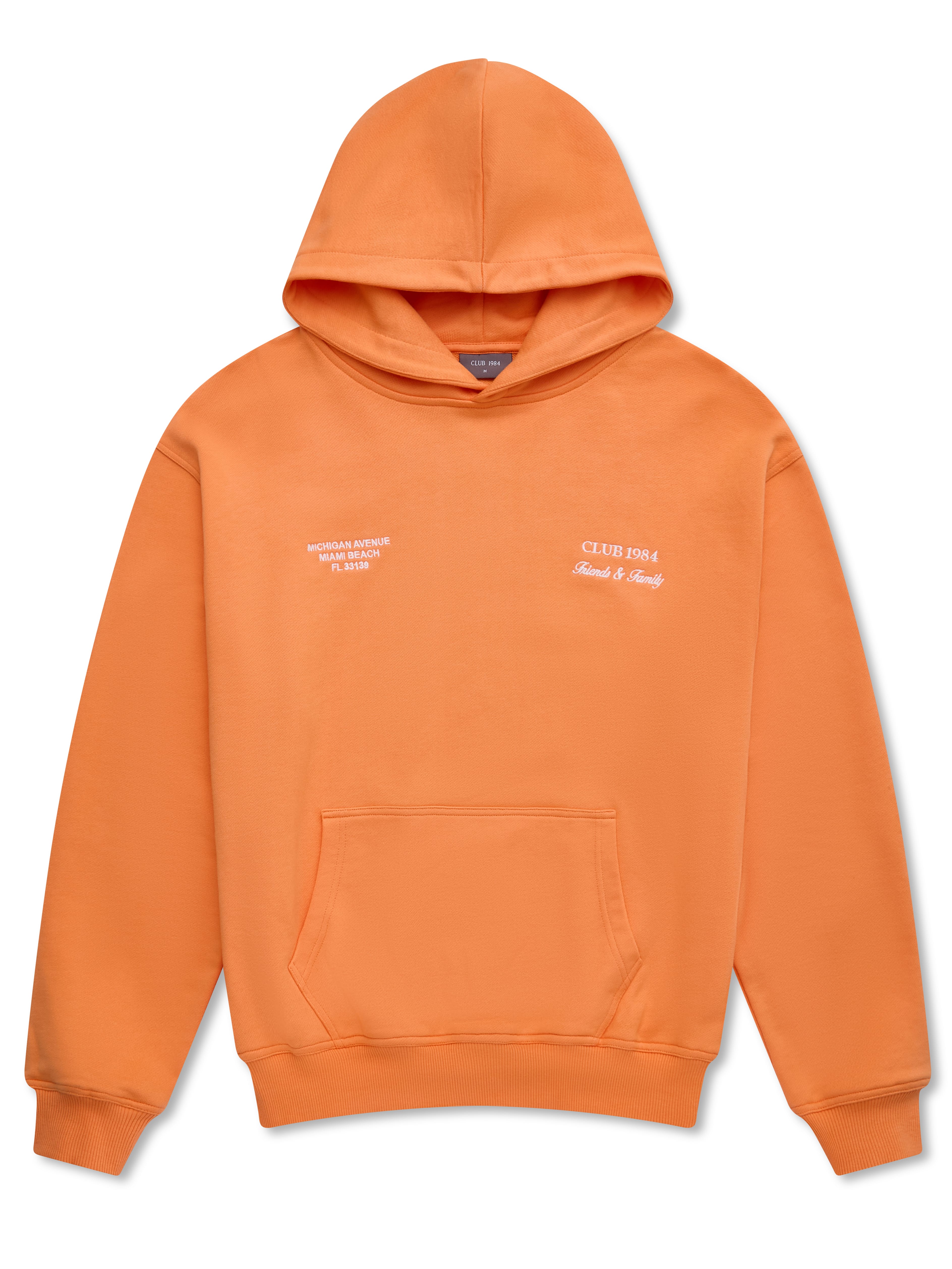 CLUB 1984. F&F Miami Hoodie - Orange Hoodie