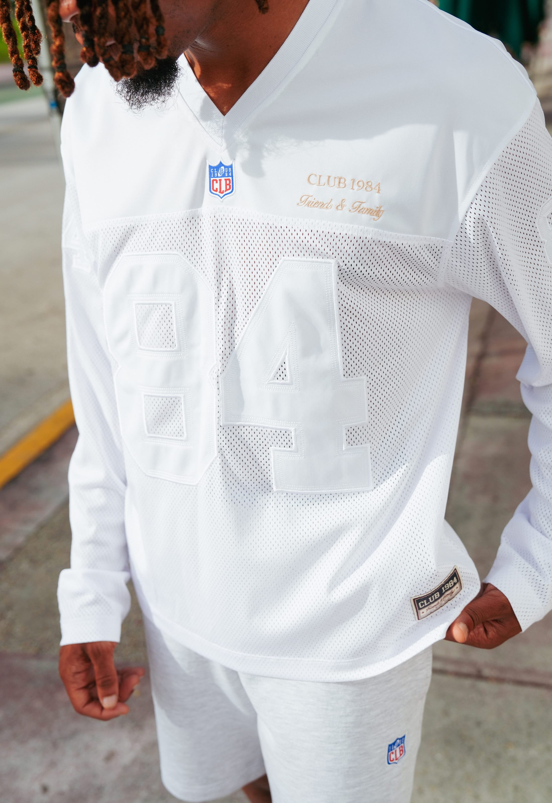 CLUB 1984. F&F Miami LS Jersey - White T-Shirt