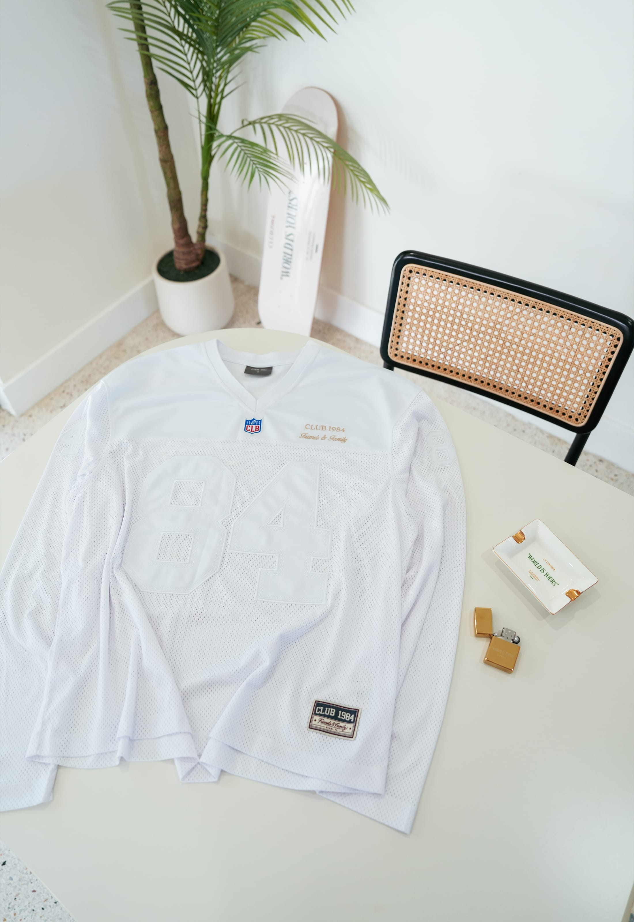 CLUB 1984. F&F Miami LS Jersey - White T-Shirt