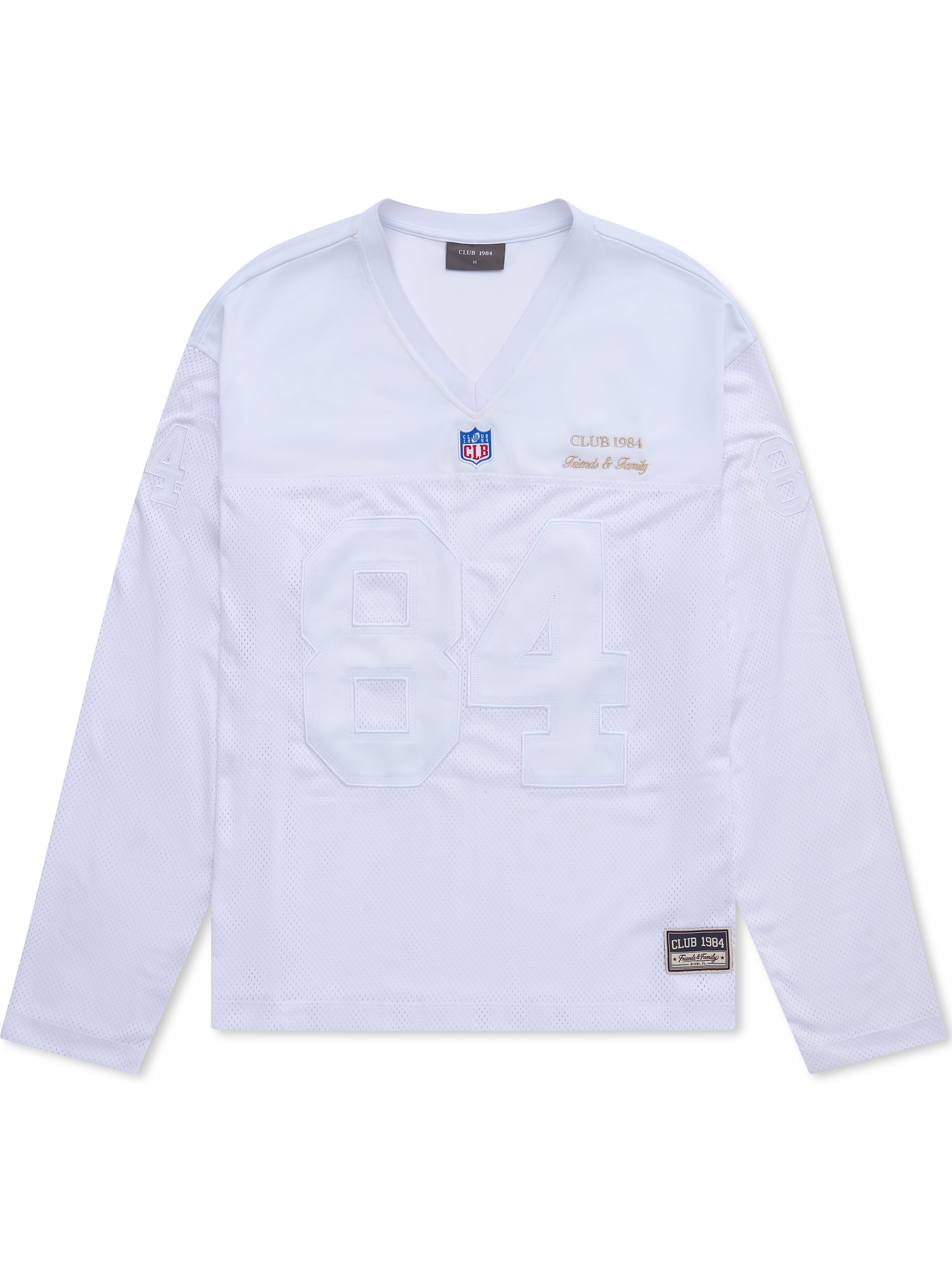 CLUB 1984. F&F Miami LS Jersey - White T-Shirt