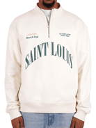 CLUB 1984. F&F Saint Louis 1/4 Zip -Off White 1/4 zip