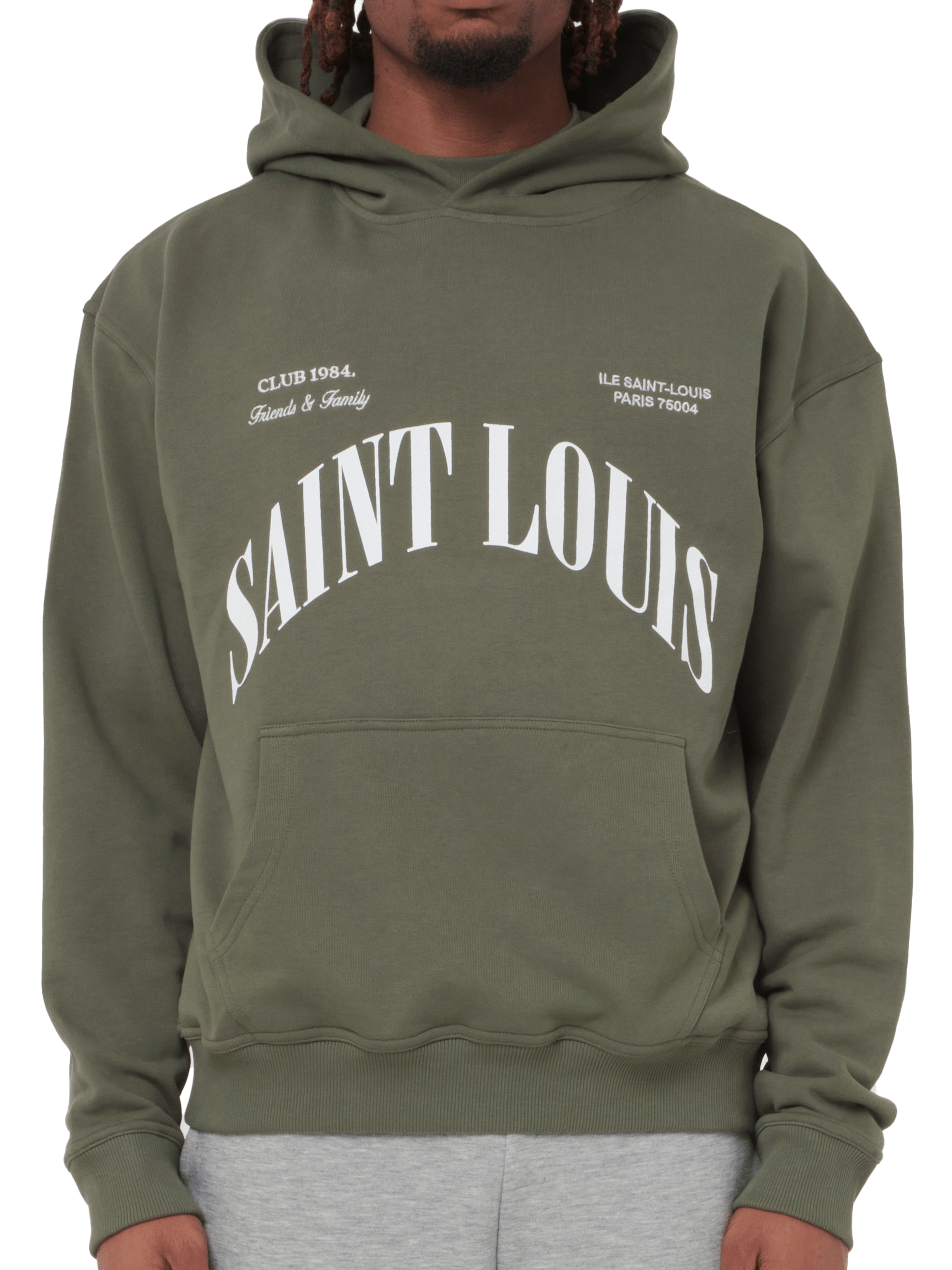 CLUB 1984. F&F Saint Louis Hoodie - Olive Hoodie