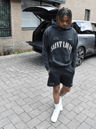 CLUB 1984. F&F Saint Louis Hoodie - Washed Black Hoodie