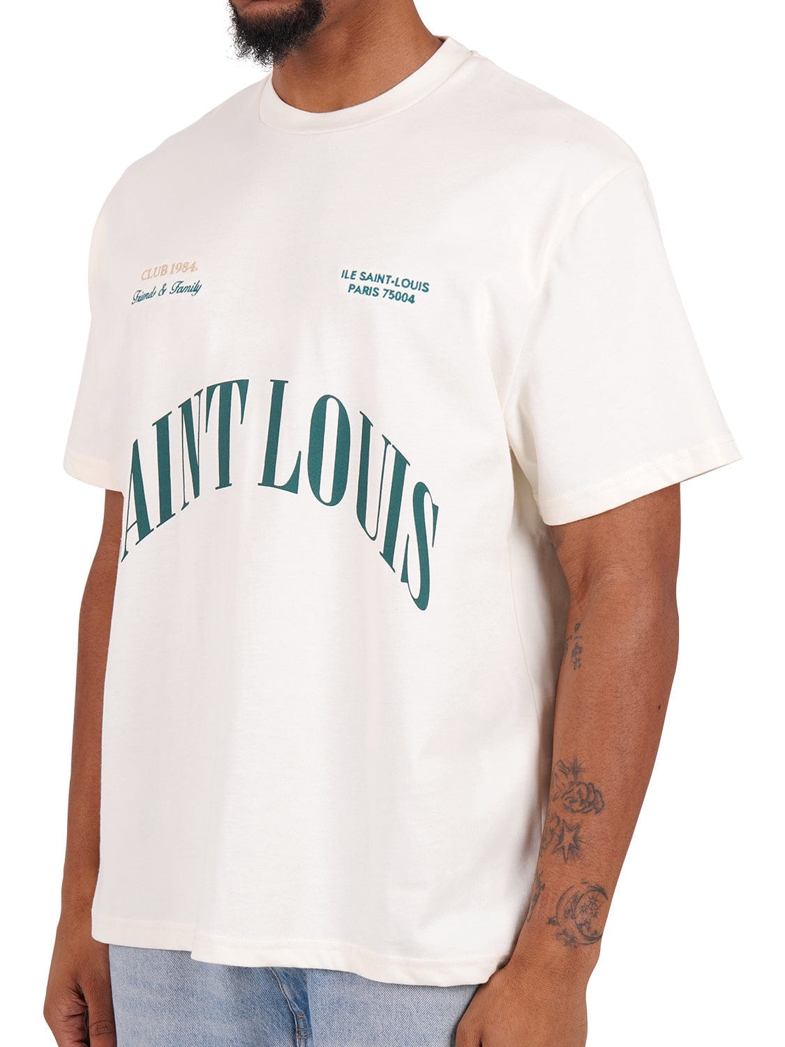 CLUB 1984. F&F Saint Louis T-shirt - Off White T-Shirt