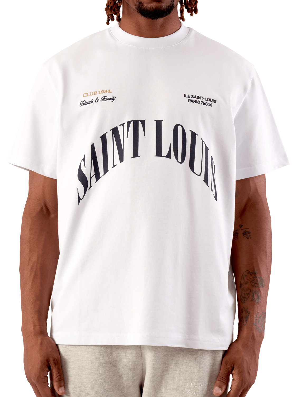 CLUB 1984. F&F Saint Louis T-shirt - White T-Shirt