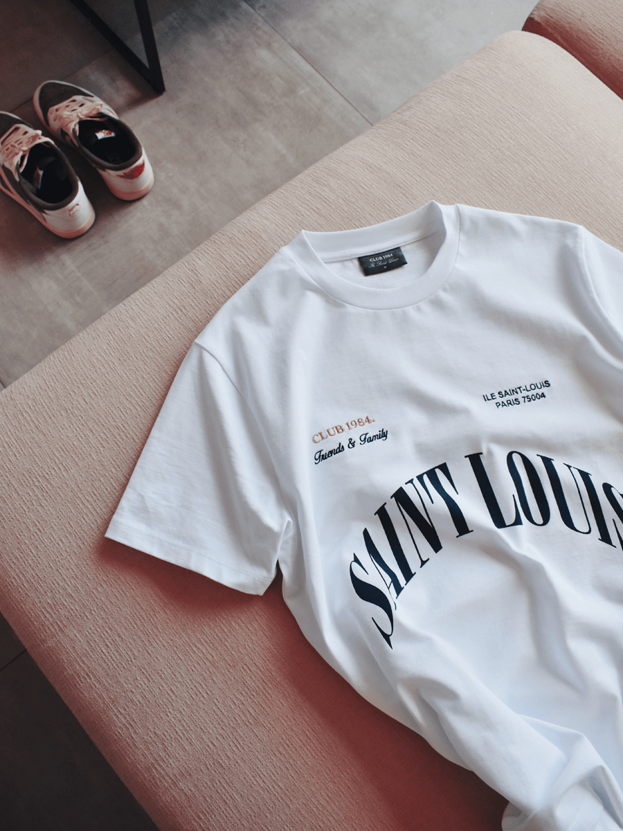 CLUB 1984. F&F Saint Louis T-shirt - White T-Shirt
