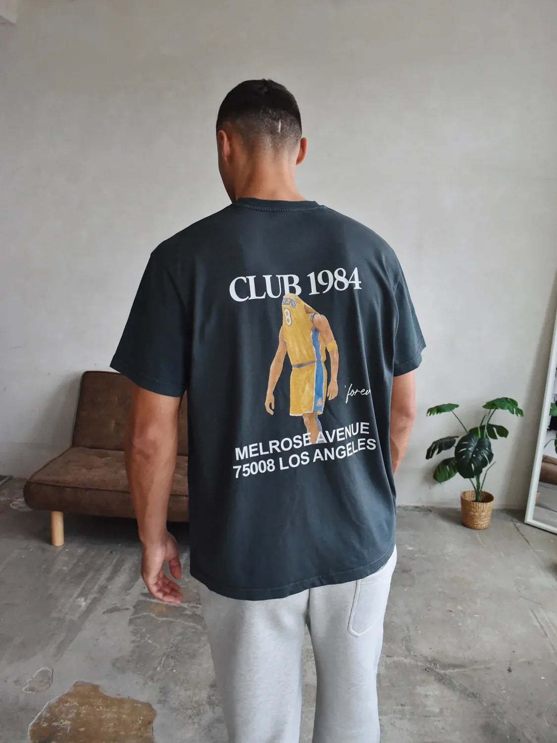 CLUB 1984. Game Time T-shirt - Washed Grey T-Shirt