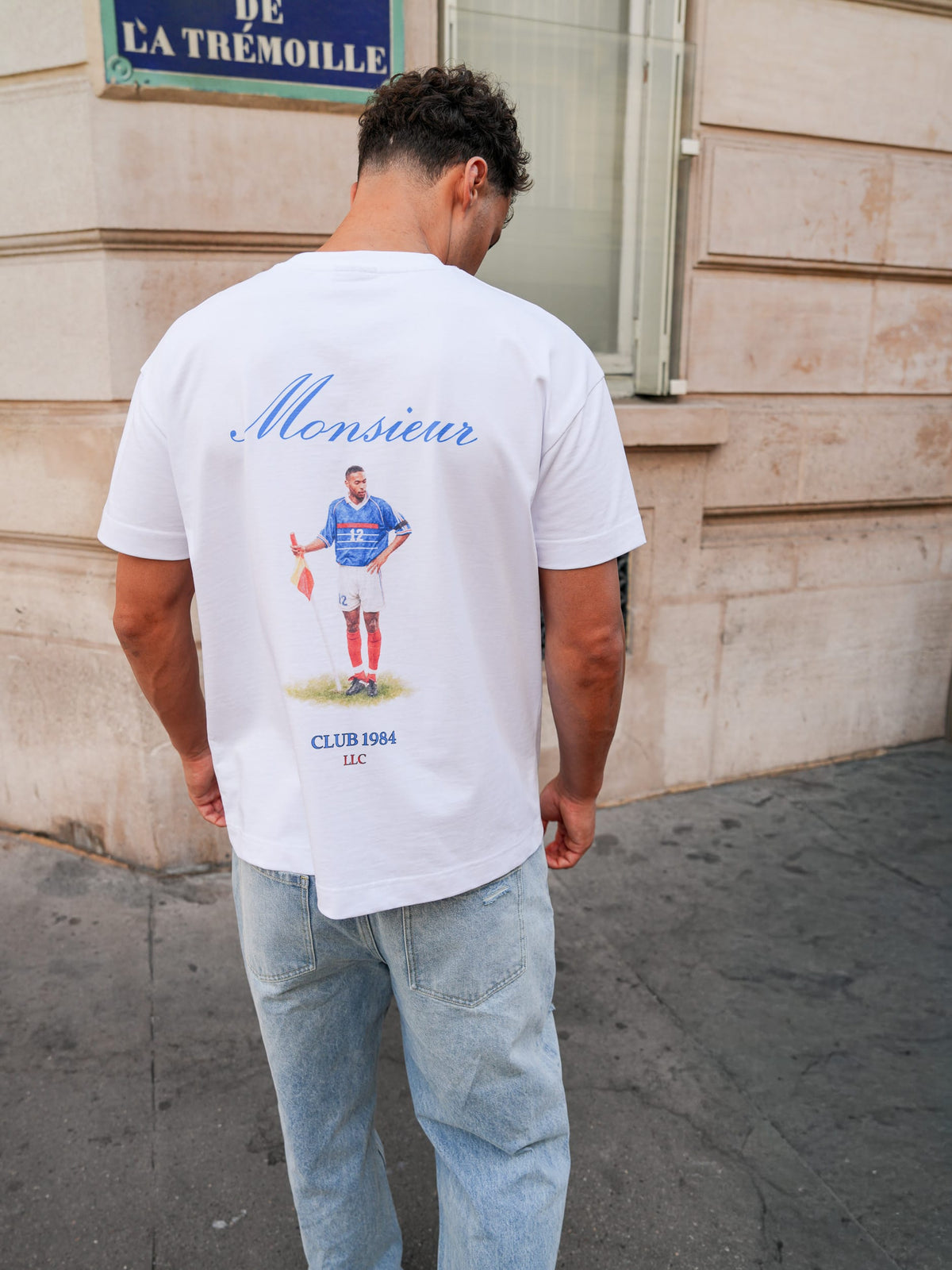 CLUB 1984. Henry T-shirt - White T-Shirt