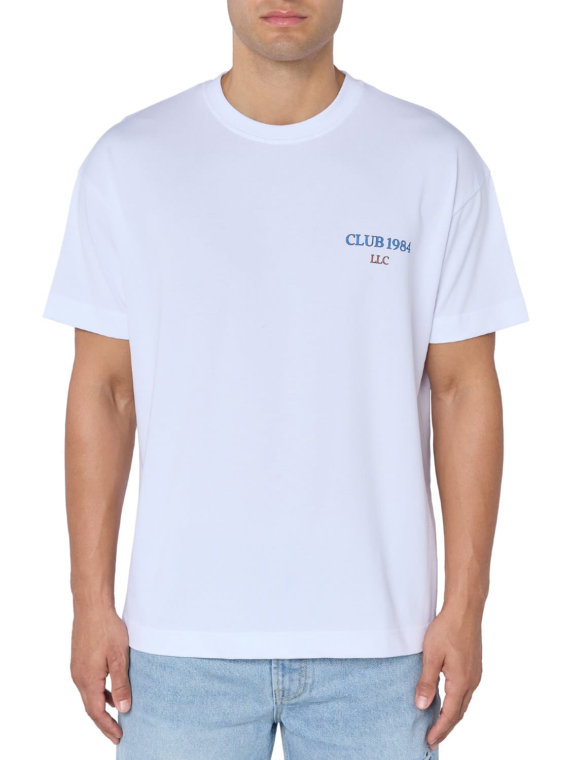 CLUB 1984. Henry T-shirt - White T-Shirt